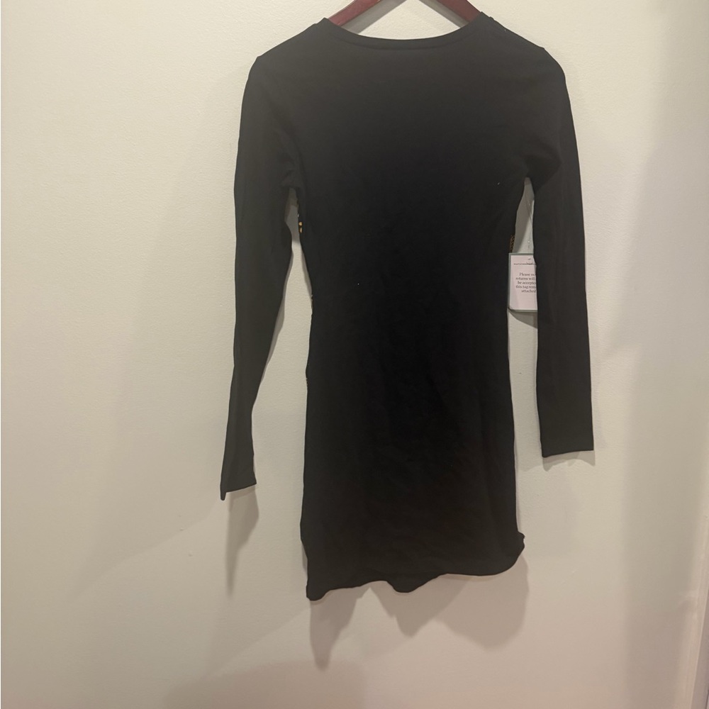 NWT Versus Black and Gold Long Sleeve Dress - Size S - Picture 3 of 13